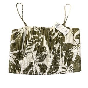 NWT Abercrombie Floral Ruched Top - Medium